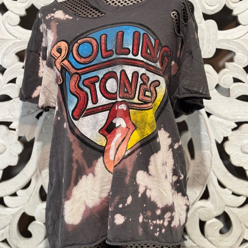 Rolling Stones woman's Black Graphic T-Shirt